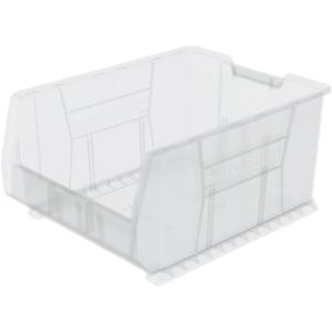 Akro-Mils 30289 Super-Size AkroBins Plastic Storage Bins, Space-Saving Stackable Bins for Garage, Classroom, Warehouse Organization, 24″ L x 18″ W x 12″ H, Clear, 1-Pack(Clear  (1-Pack))