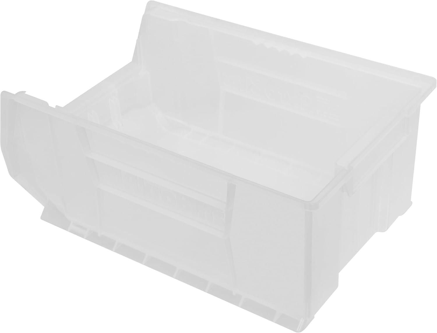 image:imageAkroMils 30281 SuperSize AkroBins Plastic Storage Bins SpaceSaving Stackable Bins for Garage Classroom Warehouse Organization 20 L x 12 W x 8 H Blue 3PackClear