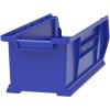 Akro-Mils 30284 Super-Size AkroBins Plastic Storage Bins, Space-Saving Stackable Bins for Garage, Classroom, Warehouse Organization, 24″ L x 8″ W x 7″ H, Grey, 4-Pack(Blue  (4-Pack))