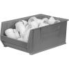 Akro-Mils 30290 Super-Size AkroBins Plastic Storage Bins, Space-Saving Stackable Bins for Garage, Classroom, Warehouse Organization, 30″ L x 18″ W x 12″ H, Blue, 1-Pack(Grey  (1-Pack))