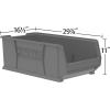 Akro-Mils 30293 Super-Size AkroBins Plastic Storage Bins, Space-Saving Stackable Bins for Garage, Classroom, Warehouse Organization, 30″ L x 16″ W x 11″ H, Red, 1-Pack(Clear  (1-Pack))