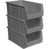 Akro-Mils 30281 Super-Size AkroBins Plastic Storage Bins, Space-Saving Stackable Bins for Garage, Classroom, Warehouse Organization, 20″ L x 12″ W x 8″ H, Blue, 3-Pack(Grey)