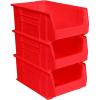 Akro-Mils 30281 Super-Size AkroBins Plastic Storage Bins, Space-Saving Stackable Bins for Garage, Classroom, Warehouse Organization, 20″ L x 12″ W x 8″ H, Blue, 3-Pack(Red)