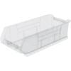 Akro-Mils 30286 Super-Size AkroBins Plastic Storage Bins, Space-Saving Stackable Bins for Garage, Classroom, Warehouse Organization, 24″ L x 11″ W x 7″ H, Blue, 4-Pack(Clear  (4-Pack))