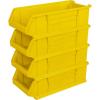 Akro-Mils 30286 Super-Size AkroBins Plastic Storage Bins, Space-Saving Stackable Bins for Garage, Classroom, Warehouse Organization, 24″ L x 11″ W x 7″ H, Blue, 4-Pack(Yellow  (4-Pack))