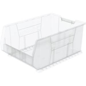 Akro-Mils 30288 Super-Size AkroBins Plastic Storage Bins, Space-Saving Stackable Bins for Garage, Classroom, Warehouse Organization, 24″ L x 16″ W x 11″ H, Blue, 1-Pack(Clear  (1-Pack))