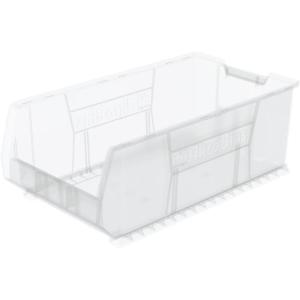 Akro-Mils 30293 Super-Size AkroBins Plastic Storage Bins, Space-Saving Stackable Bins for Garage, Classroom, Warehouse Organization, 30″ L x 16″ W x 11″ H, Red, 1-Pack(Clear  (1-Pack))