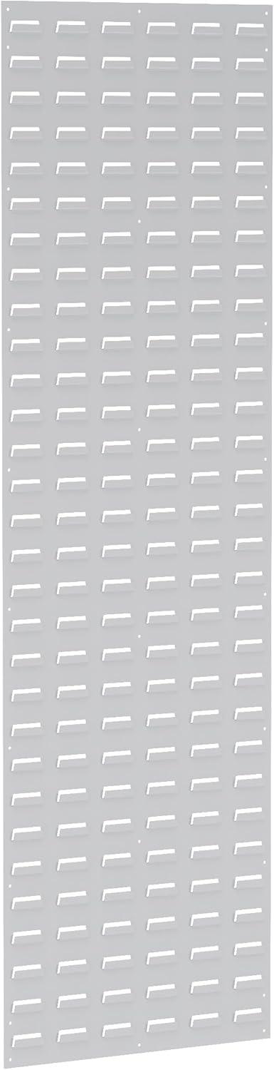 image:imageAkroMils 30118 Louvered Steel Wall Mount Panel Garage Organizer for Hanging AkroBin Storage Bins 18Inch W x 61Inch H Beige SingleWhite
