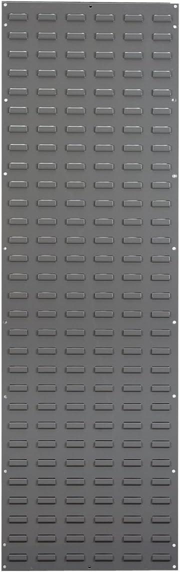 image:imageAkroMils 30136 Heavy Duty Wall Mount Garage Storage Steel Louvered Panel Wall Storage Bin Hanging Organizer System for AkroBins 36Inch W x 19Inch H 4 Pack GreyGrey