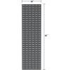 Akro-Mils 30118 Louvered Steel Wall Mount Panel Garage Organizer for Hanging AkroBin Storage Bins, 18-Inch W x 61-Inch H, Beige, Single(Beige)
