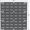 Akro-Mils 30118 Louvered Steel Wall Mount Panel Garage Organizer for Hanging AkroBin Storage Bins, 18-Inch W x 61-Inch H, Beige, Single(White)