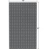 Akro-Mils 30136 Heavy Duty Wall Mount Garage Storage Steel Louvered Panel | Wall Storage Bin Hanging Organizer System for AkroBins, 36-Inch W x 19-Inch H, 4 Pack, Grey(Beige)