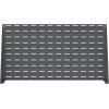 Akro-Mils 98600 Heavy Duty Steel Louvered Panel Standing Work Bench Storage Rack Garage Organizer for Mounting AkroBin Storage Bins, 28-Inch W x 8-Inch D x 20-Inch H, Gray(36-Inch L x 8-Inch W x 20-Inch H)