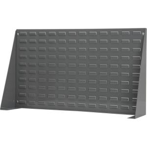 Akro-Mils 98600 Heavy Duty Steel Louvered Panel Standing Work Bench Storage Rack Garage Organizer for Mounting AkroBin Storage Bins, 28-Inch W x 8-Inch D x 20-Inch H, Gray(36-Inch L x 8-Inch W x 20-Inch H)