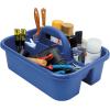 Akro-Mils 09185 Plastic Tote Tool & Supply Cleaning Caddy with Handle, 18-3/8-Inch x 13-7/8-Inch x 9-Inch, Black(Blue)