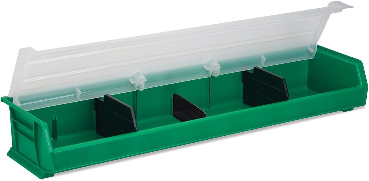 image:imageAkroMils 40234 Plastic Length Dividers for AkroBins Stackable Storage Bins Model 30234 Custom Storage Inserts for Tools Crafts amp Supplies 6Pack BlackBlack Length
