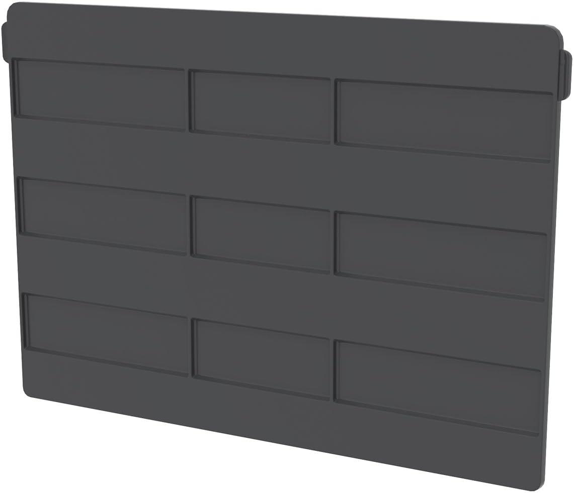 image:imageAkroMils 40234 Plastic Length Dividers for AkroBins Stackable Storage Bins Model 30234 Custom Storage Inserts for Tools Crafts amp Supplies 6Pack BlackBlack Width