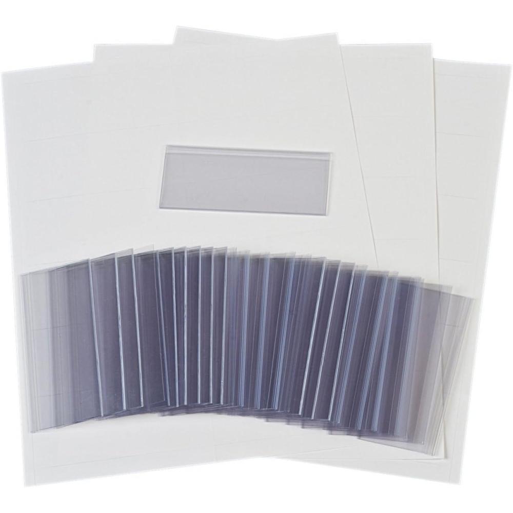 image:imageAkroMils 29302 Clear Protective Plastic Label Holder and Labels for large AkroBins and 30348 30358 25Pack