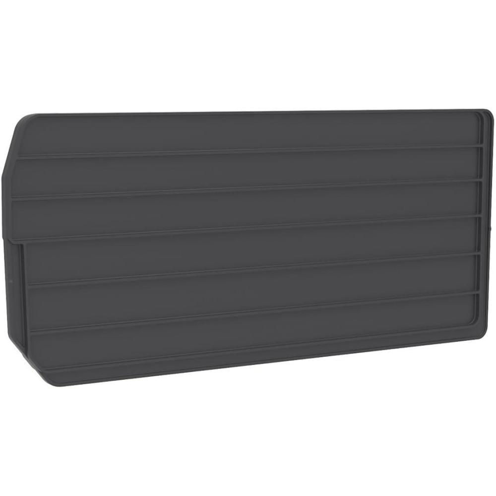 image:imageAkroMils 40287 Plastic Length Dividers for AkroBins SuperSize Heavy Duty Stackable Storage Bins Models 30287 and 30288 Custom Storage Inserts for Tools Parts amp Supplies 6Pack Black