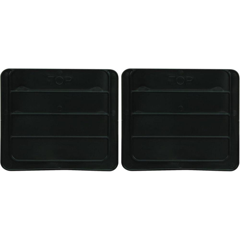 image:imageAkroMils 41284 Plastic Width Dividers for AkroBins SuperSize Heavy Duty Stackable Storage Bins Model 30284 Custom Storage Inserts for Tools Parts amp Supplies 2Pack BlackSuperSize Pack of 2