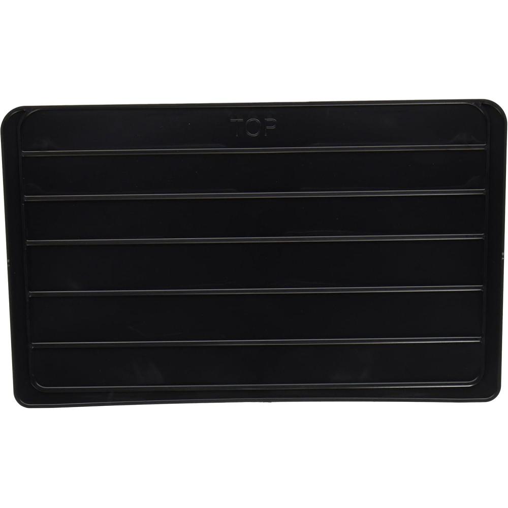 image:imageAkroMils 41288 Plastic Width Dividers for AkroBins SuperSize Heavy Duty Stackable Storage Bins Models 30288 and 30293 Custom Storage Inserts for Tools Parts amp Supplies 6Pack Black