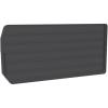 Akro-Mils 40287 Plastic Length Dividers for AkroBins Super-Size Heavy Duty Stackable Storage Bins Models 30287 and 30288, Custom Storage Inserts for Tools, Parts & Supplies, 6-Pack, Black