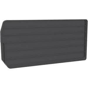 Akro-Mils 40287 Plastic Length Dividers for AkroBins Super-Size Heavy Duty Stackable Storage Bins Models 30287 and 30288, Custom Storage Inserts for Tools, Parts & Supplies, 6-Pack, Black