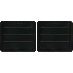 Akro-Mils 41284 Plastic Width Dividers for AkroBins Super-Size Heavy Duty Stackable Storage Bins Model 30284, Custom Storage Inserts for Tools, Parts & Supplies, 2-Pack, Black(Super-Size (Pack of 2))