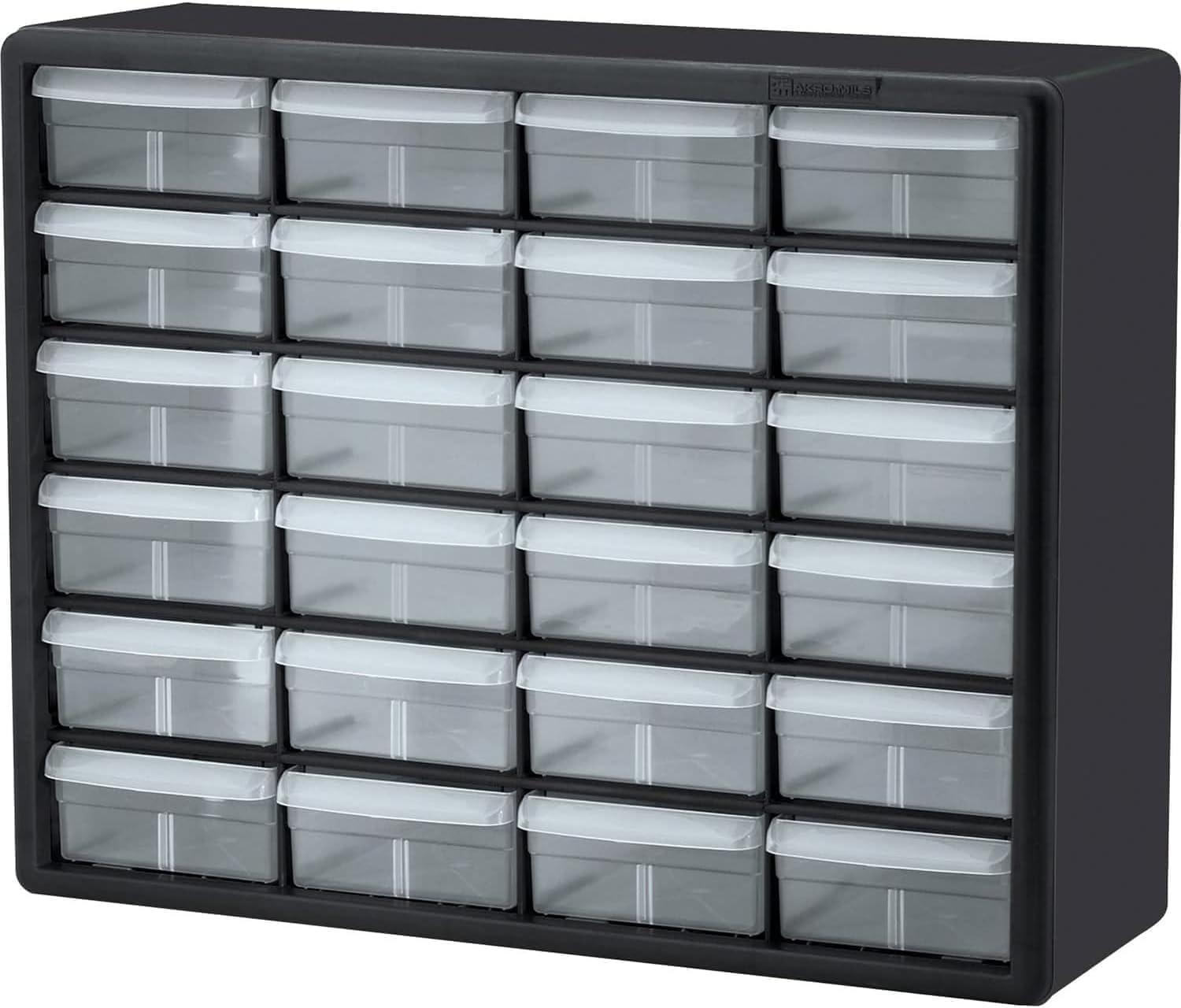 image:imageAkroMils 44Drawer Plastic Drawer Storage Cabinet for Garage Organization Bead Organizer Building Bricks Storage Teacher Toolbox Makeup Organizer 20 W x 6 D x 16 H 10144 BlackBlack
