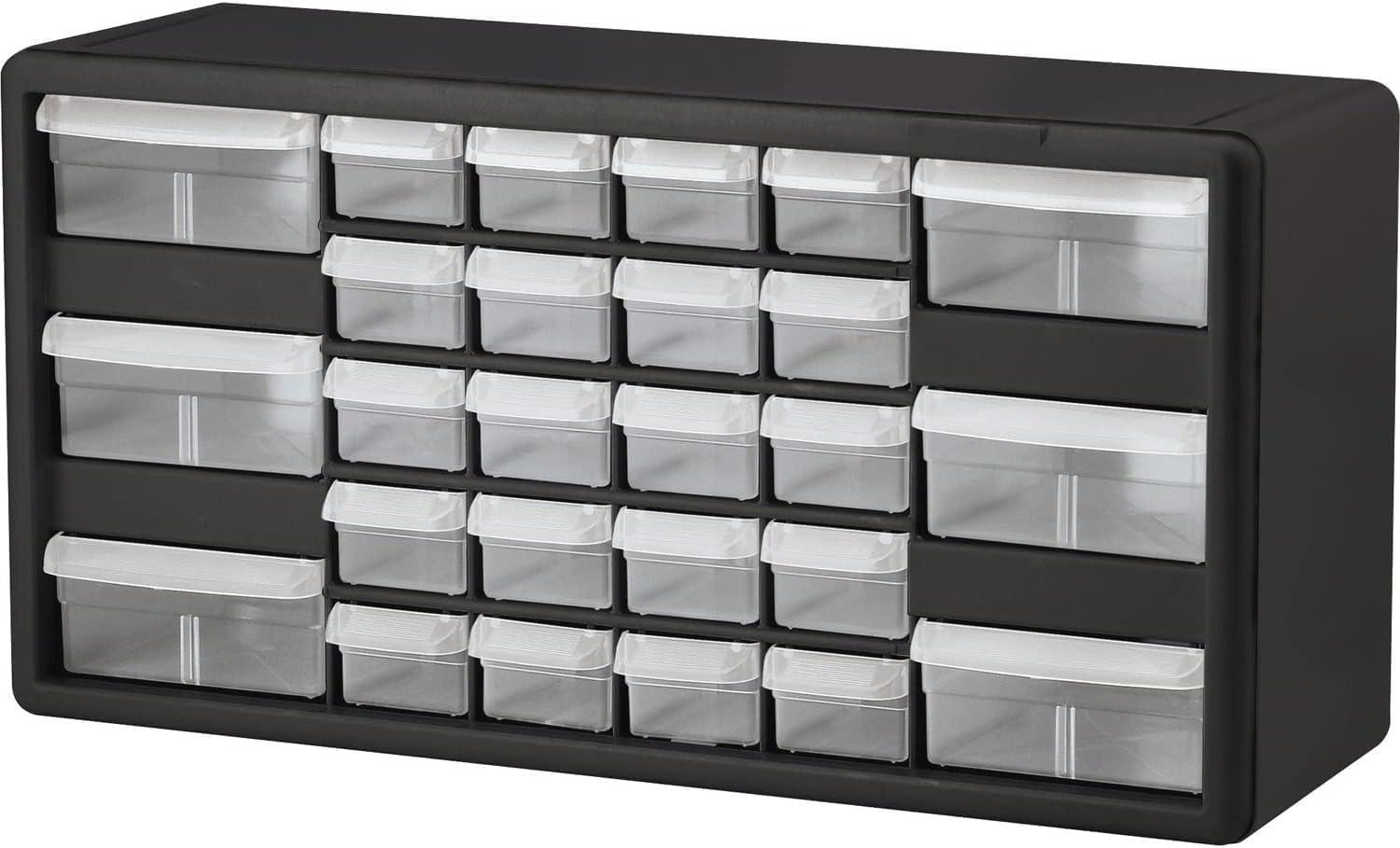 image:imageAkroMils 44Drawer Plastic Drawer Storage Cabinet for Garage Organization Bead Organizer Building Bricks Storage Teacher Toolbox Makeup Organizer 20 W x 6 D x 16 H 10144 BlackBlack