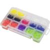 Akro-Mils 05905 Plastic Portable Parts Storage Case for Hardware and Crafts with Hinged Lid and 5 Adjustable Dividers, (14-3/8-Inch x 9-1/2-Inch x 2-1/2-Inch), Large, Clear(Small)