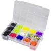 Akro-Mils 05905 Plastic Portable Parts Storage Case for Hardware and Crafts with Hinged Lid and 5 Adjustable Dividers, (14-3/8-Inch x 9-1/2-Inch x 2-1/2-Inch), Large, Clear(Medium)