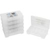 Akro-Mils 05905 Plastic Portable Parts Storage Case for Hardware and Crafts with Hinged Lid and 5 Adjustable Dividers, (14-3/8-Inch x 9-1/2-Inch x 2-1/2-Inch), Large, Clear(Medium)