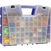 Akro-Mils 06318 Multi Compartment Hardware and Crafts Portable Organizer Storage Case, (18-Inch x 13-Inch x 4-Inch), Blue(Blue)