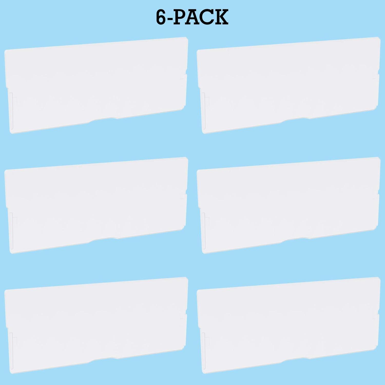 image:imageAkroMils 40717 Length Dividers for Plastic Storage Hardware and Craft Cabinet Large Drawers 6Pack ClearLarge Drawer Pack of 12