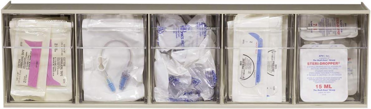 image:imageAkroMils TiltView Plastic Storage Cabinet with 4 Tilt Out Bins Horizontal Plastic Parts Organizer Teacher Toolbox and Office Supply Organizer 2358 W x 8316 H x 634 D StoneStone