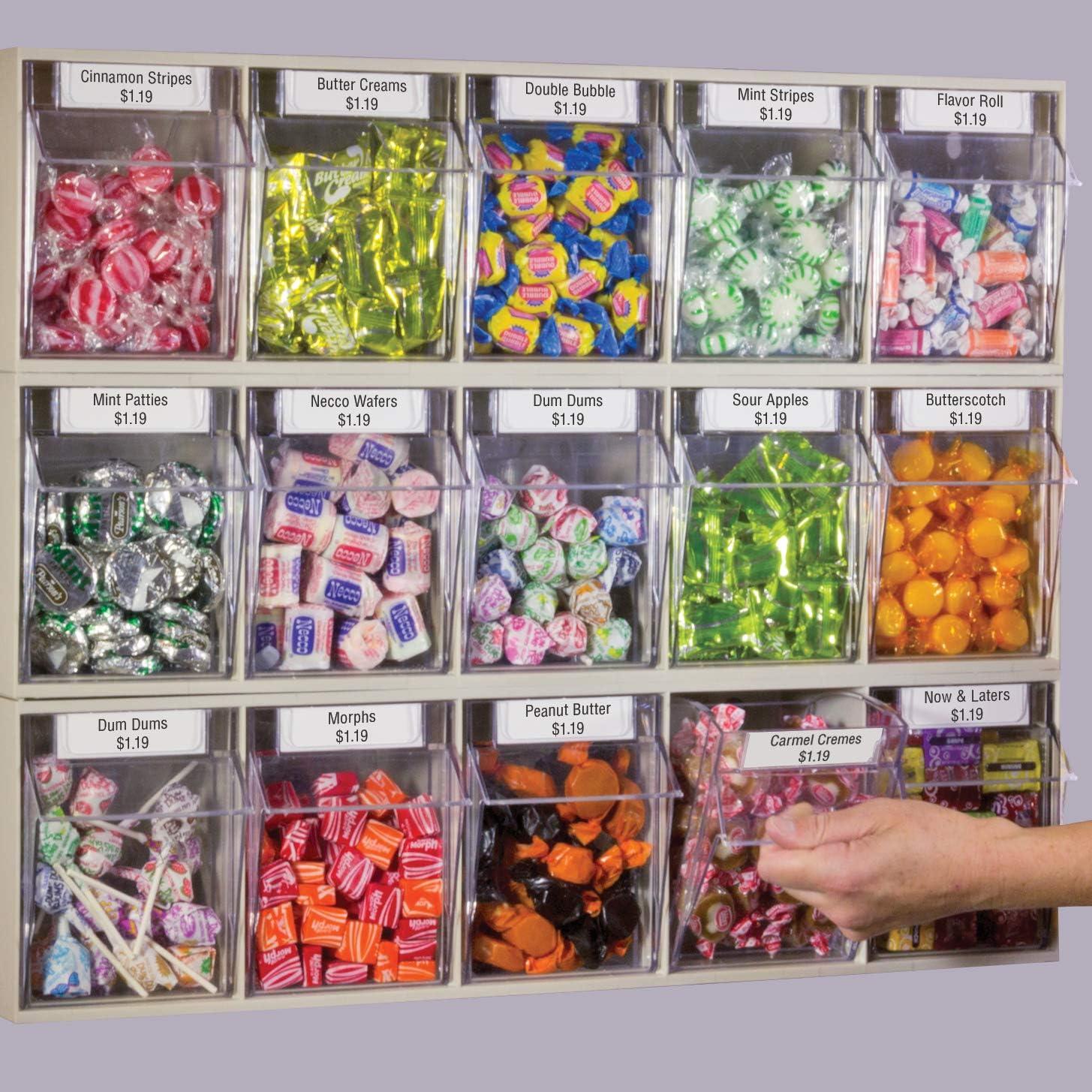 image:imageAkroMils TiltView Plastic Storage Cabinet with 4 Tilt Out Bins Horizontal Plastic Parts Organizer Teacher Toolbox and Office Supply Organizer 2358 W x 8316 H x 634 D StoneStone