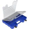 Akro-Mils 06118 Multi Compartment Hardware and Crafts Portable Organizer Storage Case, (18-Inch x 13-Inch x 4-Inch), Blue