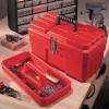 Akro-Mils 09514 ProBox Plastic Toolbox with Removable Tray for Tools, Hobby or Craft Storage, 14-Inch x 8-Inch x 8-Inch, Red(Red)