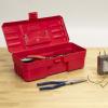 Akro-Mils 12-Inch ProBox Plastic Toolbox for Tools, Hobby or Craft Storage Toolbox, Model 09912, (12-Inch x 5-1/2-Inch x 4-Inch), Red(Red)