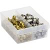 Akro-Mils 40717 Length Dividers for Plastic Storage Hardware and Craft Cabinet Large Drawers, (6-Pack), Clear(Large Drawer)