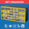 Akro-Mils 64-Drawer Plastic Drawer Storage Cabinet for Garage Organization, Bead Organizer, Building Bricks Storage, Teacher Toolbox, Makeup Organizer, 20″ W x 6″ D x 16″ H, 10764 Black(26-Drawer)