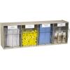 Akro-Mils TiltView Plastic Storage Cabinet with 4 Tilt Out Bins, Horizontal Plastic Parts Organizer, Teacher Toolbox, and Office Supply Organizer, 23-5/8″ W x 8-3/16″ H x 6-3/4″ D, Stone(Stone)
