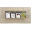Akro-Mils TiltView Plastic Storage Cabinet with 4 Tilt Out Bins, Horizontal Plastic Parts Organizer, Teacher Toolbox, and Office Supply Organizer, 23-5/8″ W x 8-3/16″ H x 6-3/4″ D, Stone(Stone)