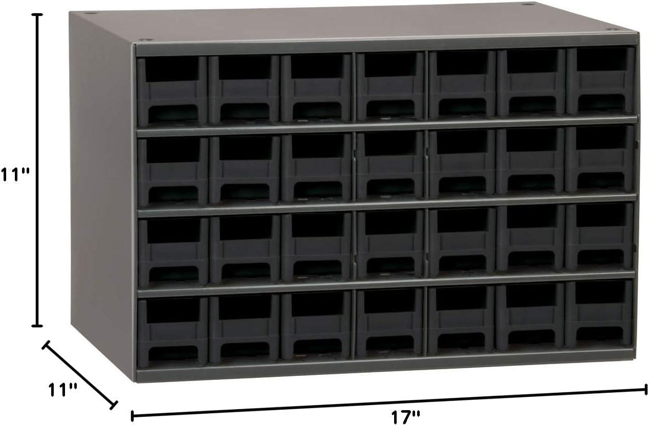image:imageAkroMils Steel Garage Storage Cabinet Small Parts Organizer Metal Cabinet for Hardware Nails Screws Bolts Nuts and More 17 W x 11 D x 11 H 28Drawer Gray CabinetBlue Drawers 19228Gray CabinetBlack Drawers