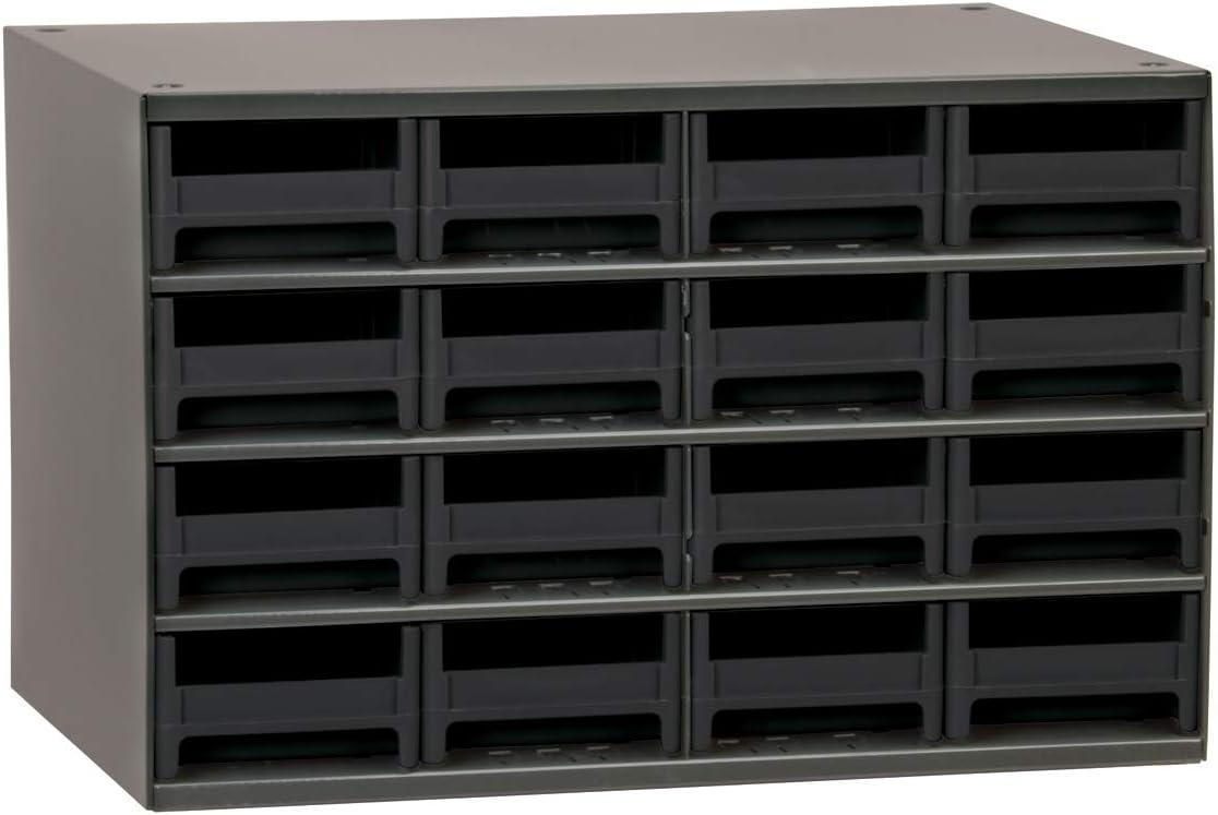 image:imageAkroMils Steel Garage Storage Cabinet Small Parts Organizer Metal Cabinet for Hardware Nails Screws Bolts Nuts and More 17 W x 11 D x 11 H 28Drawer Gray CabinetBlue Drawers 19228Gray CabinetBlack Drawers