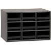 Akro-Mils Steel Garage Storage Cabinet, Small Parts Organizer Metal Cabinet for Hardware, Nails, Screws, Bolts, Nuts, and More, 17″ W x 11″ D x 11″ H, 28-Drawer, Gray Cabinet/Blue Drawers (19228)(Gray Cabinet/Black Drawers)