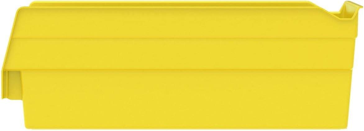 image:imageAkroMils 30120 Plastic Shelf Bins Heavy Duty Storage Bins for Garage Closet and Drawer Organization 12 x 4 x 4 Blue 24PackYellow
