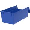 Akro-Mils 30088 ShelfMax Plastic Nesting Shelf Bin Box, 18-Inch L by 8-Inch W by 6-Inch H, Blue, Case of 8(Blue)
