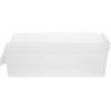 Akro-Mils 30088 ShelfMax Plastic Nesting Shelf Bin Box, 18-Inch L by 8-Inch W by 6-Inch H, Blue, Case of 8(Clear)